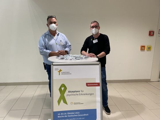 Woche der Seelischen Gesundheit - Stand im Albertinen Krankenhaus