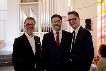 Prof. Dr. Thorsten Hanke, Prof. Dr. Peter Bannas und Prof. Dr. Karsten Sydow beim 119. Albertinen-Jahresfest der Immanuel Albertinen Diakonie in Hamburg.