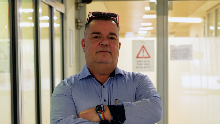 Foto von Sven Christiansen, Pflegedienstleiter in der Klinik für Psychiatrie und Psychotherapie im Albertinen Krankenhaus in Hamburg-Schnelsen